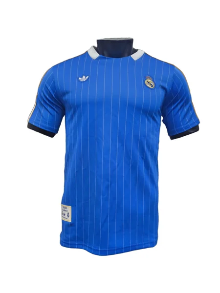 2526 Season Real Madrid Blue Casual Player Jersey