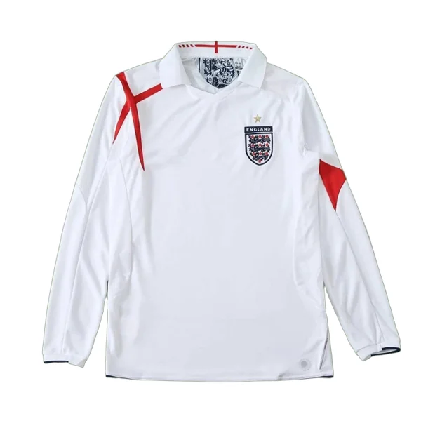 2006 season England home retro Long sleeved Fan version