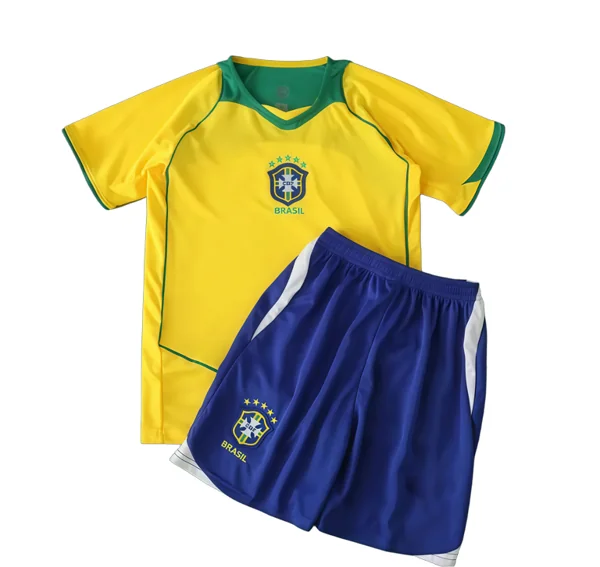 04 season Brazil home Kids kit