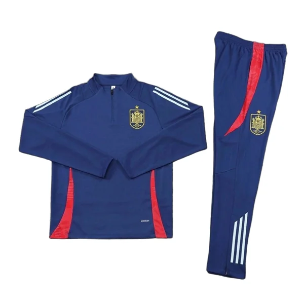 2425 Spain navy blue Training suit set