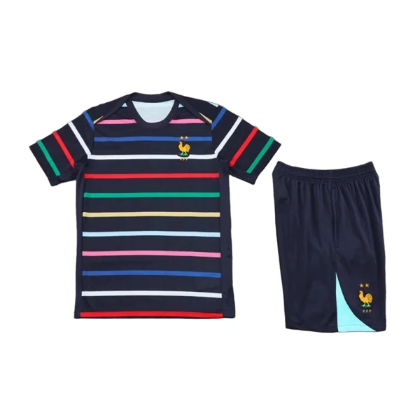 2425 France Training clothes suit Short sleeve Fan version