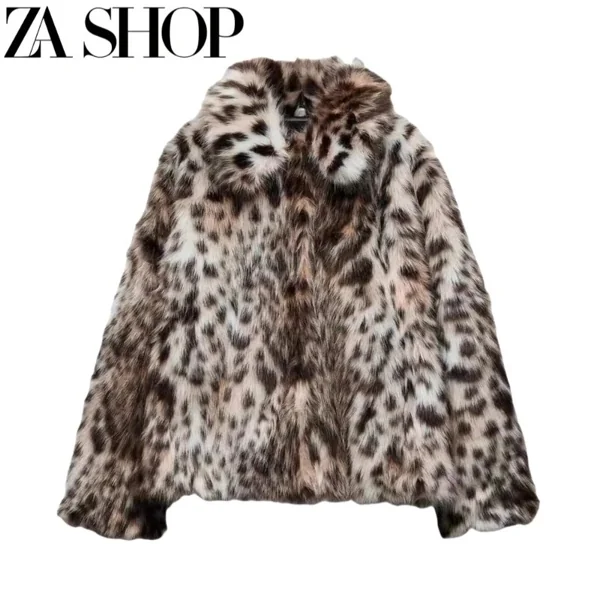 Zara Leopard Fur Jacket