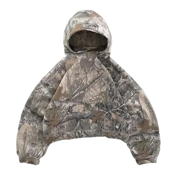 Forest Patern Oversized Hoodie