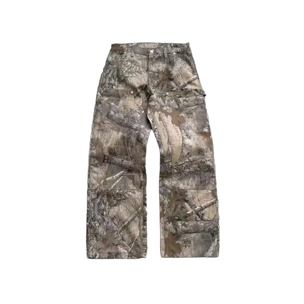 Forest Pattern Double Knee Denim
