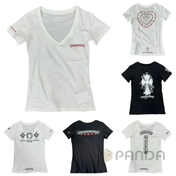 Chrome Hearts V-neck T-Shirt