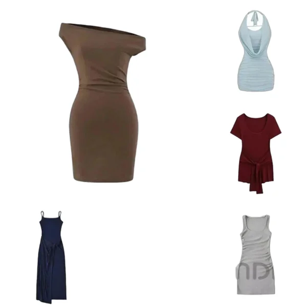 Basic Solid Color Dresses