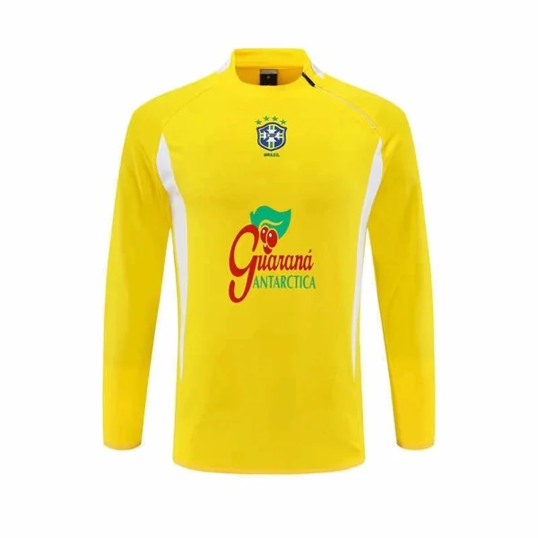 2002 season Brazil yellow Half pull training suit