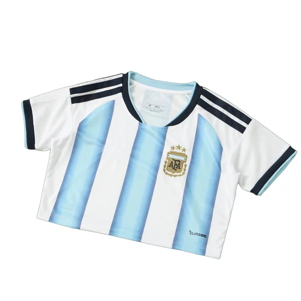 2026 FIFA World Cup Argentina Home Cropped Jersey