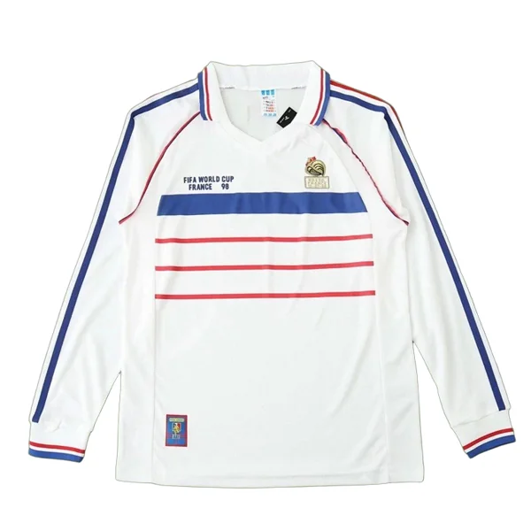 1998 season France away Long sleeved retro Fan version