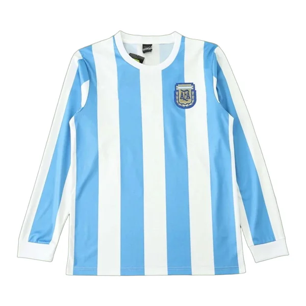 86 season Argentina home Long sleeved Fan version