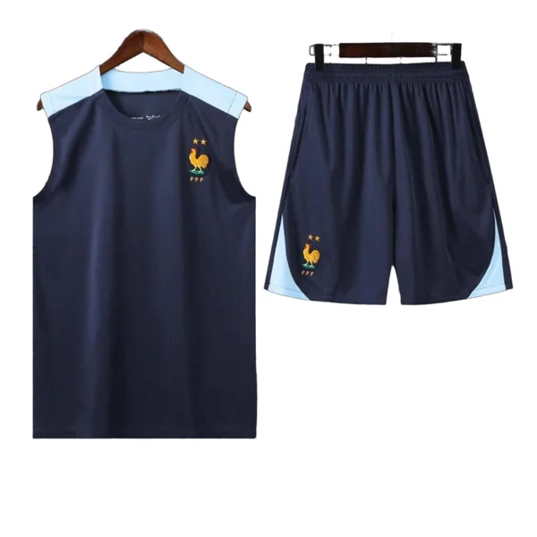 2425 France Training clothes suit vest Fan version
