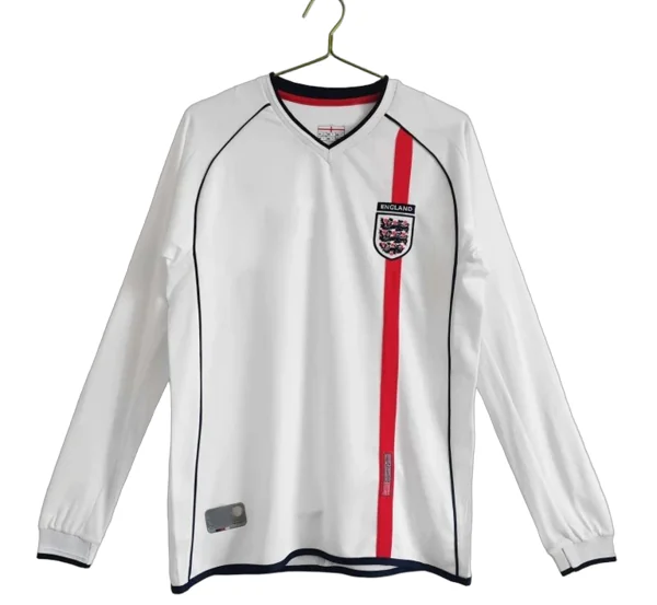 2002 season England home Long sleeved retro Fan version