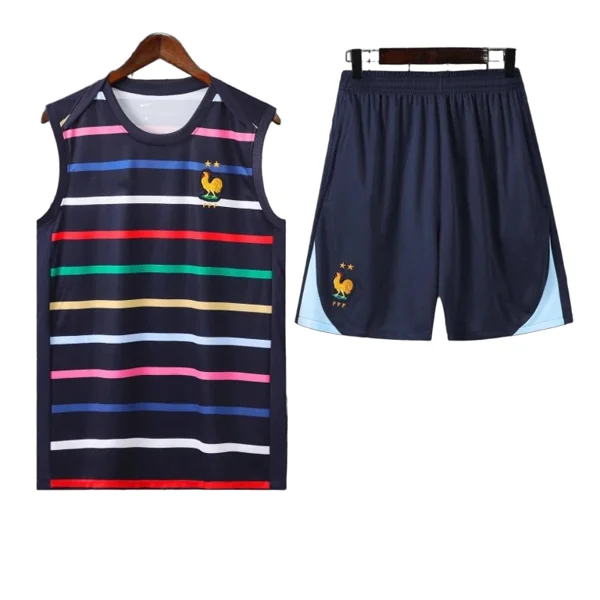 2425 France Training clothes suit vest Fan version